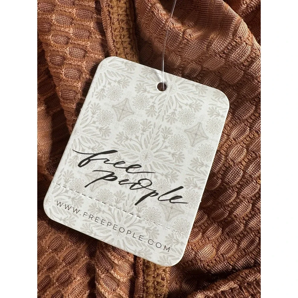 NEW Free people penny mesa combo‎ wrap long sleeve top small